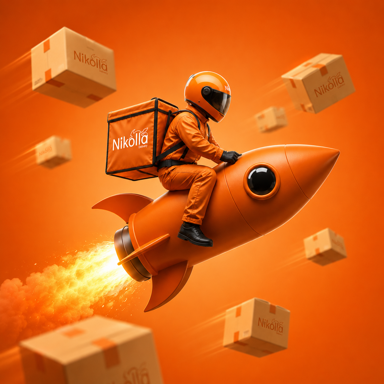 Nikolla Delivery rocket courier